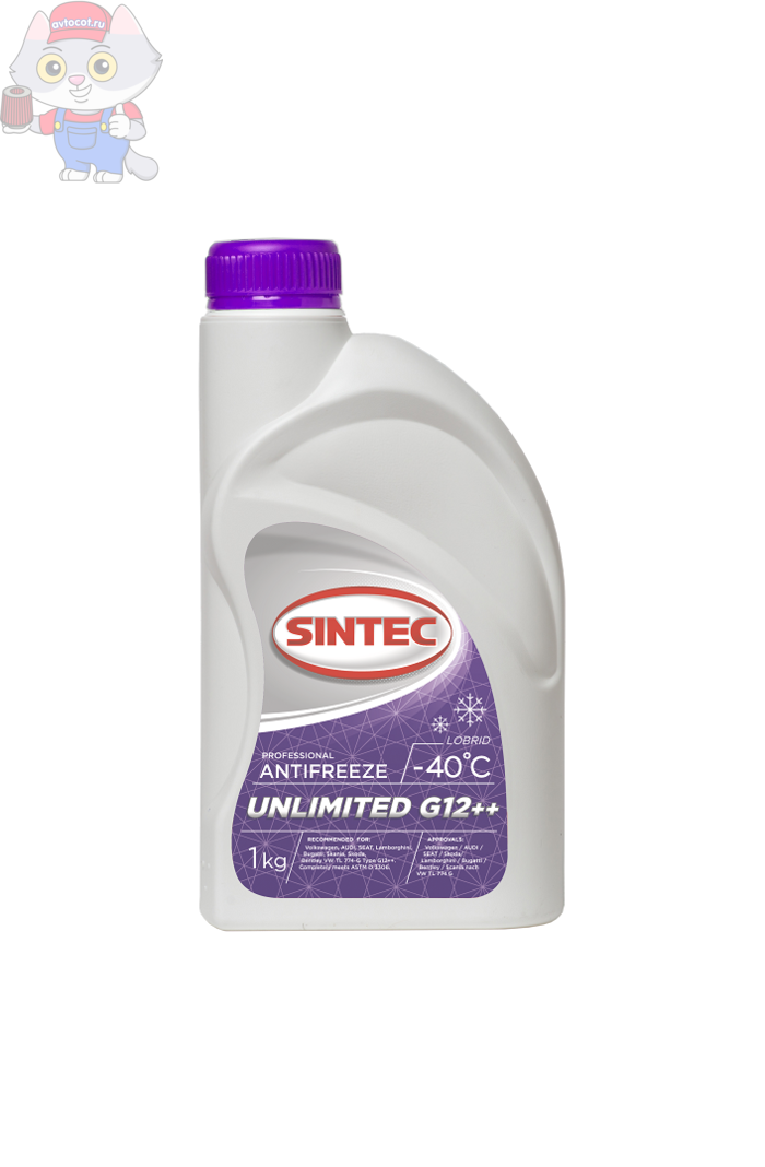 Антифриз SINTEC UNLIMITED G-12 ++ (1 кг) фиолетовый
